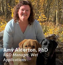 Amy Alderton, PhD, R&D Manager, Wet Applications