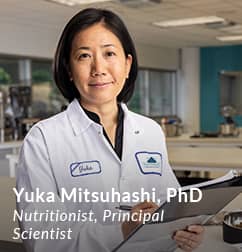 Yuka Mitsuhashi, PhD,Nutritionist, Principal Scientist