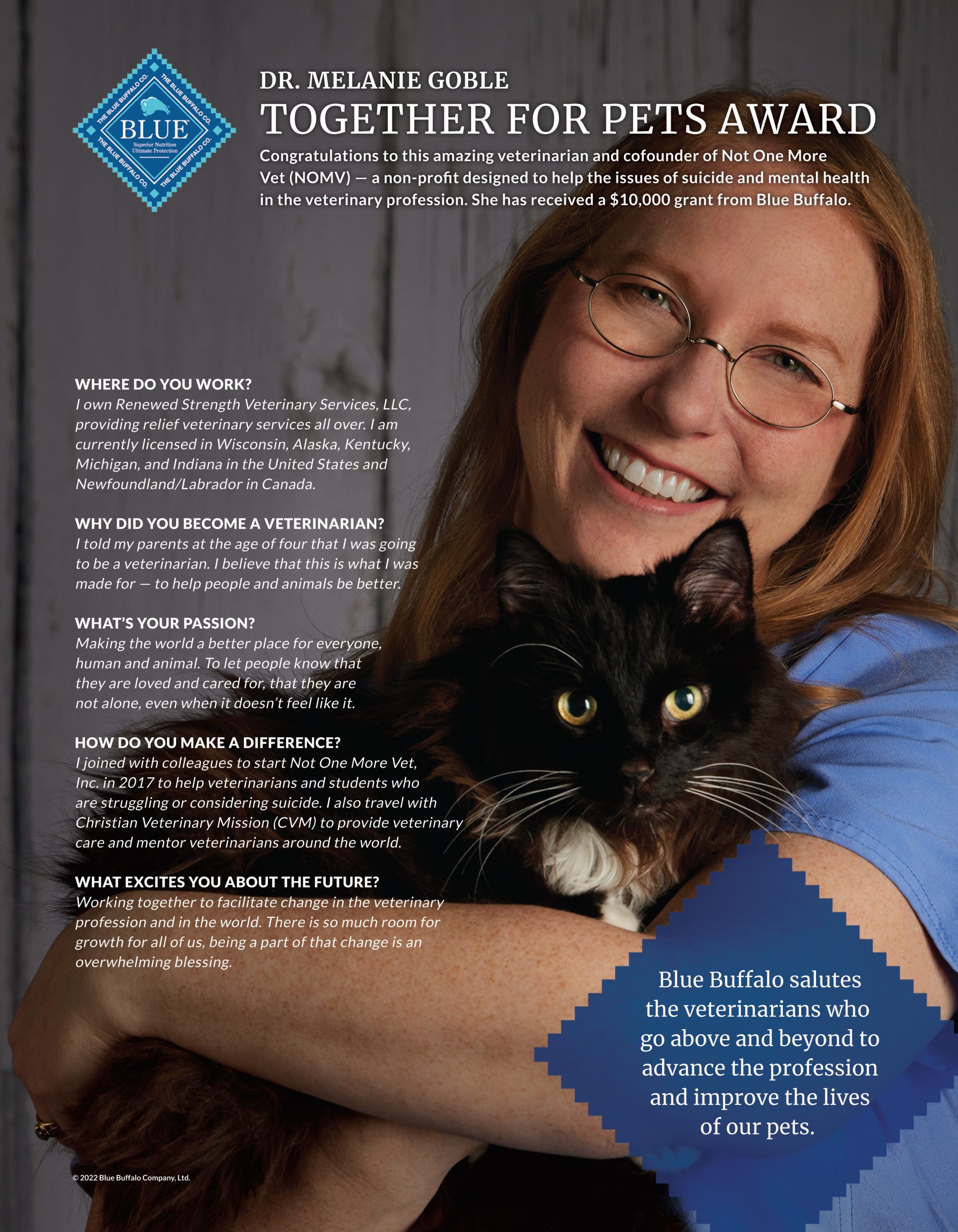 Dr. Goble | Together for Pets Award